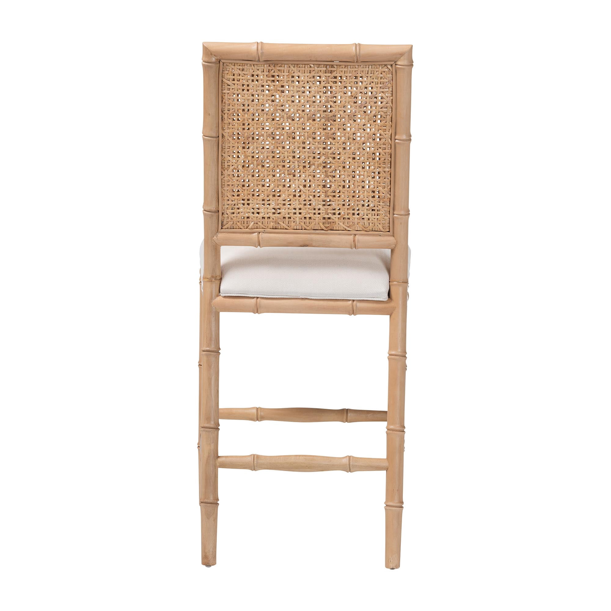 bali & pari Sandy Boho Counter Stool, Counter Height, Acacia Brown