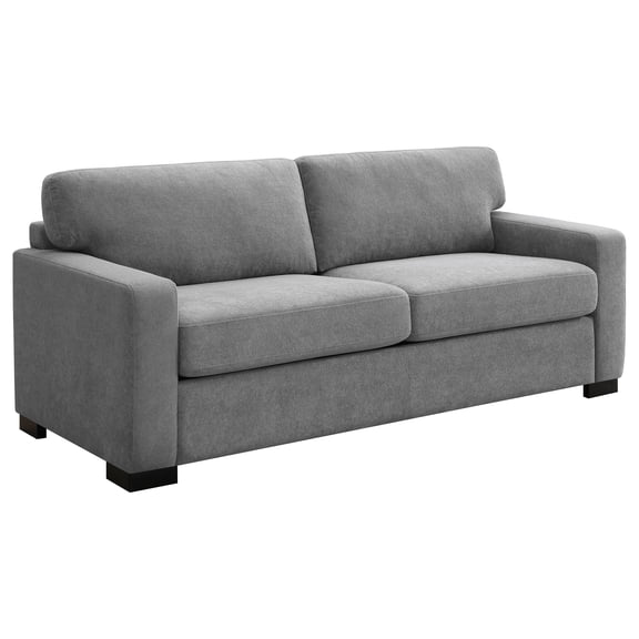 Upholstered Sofa Sleeper with Queen Mattress Gray