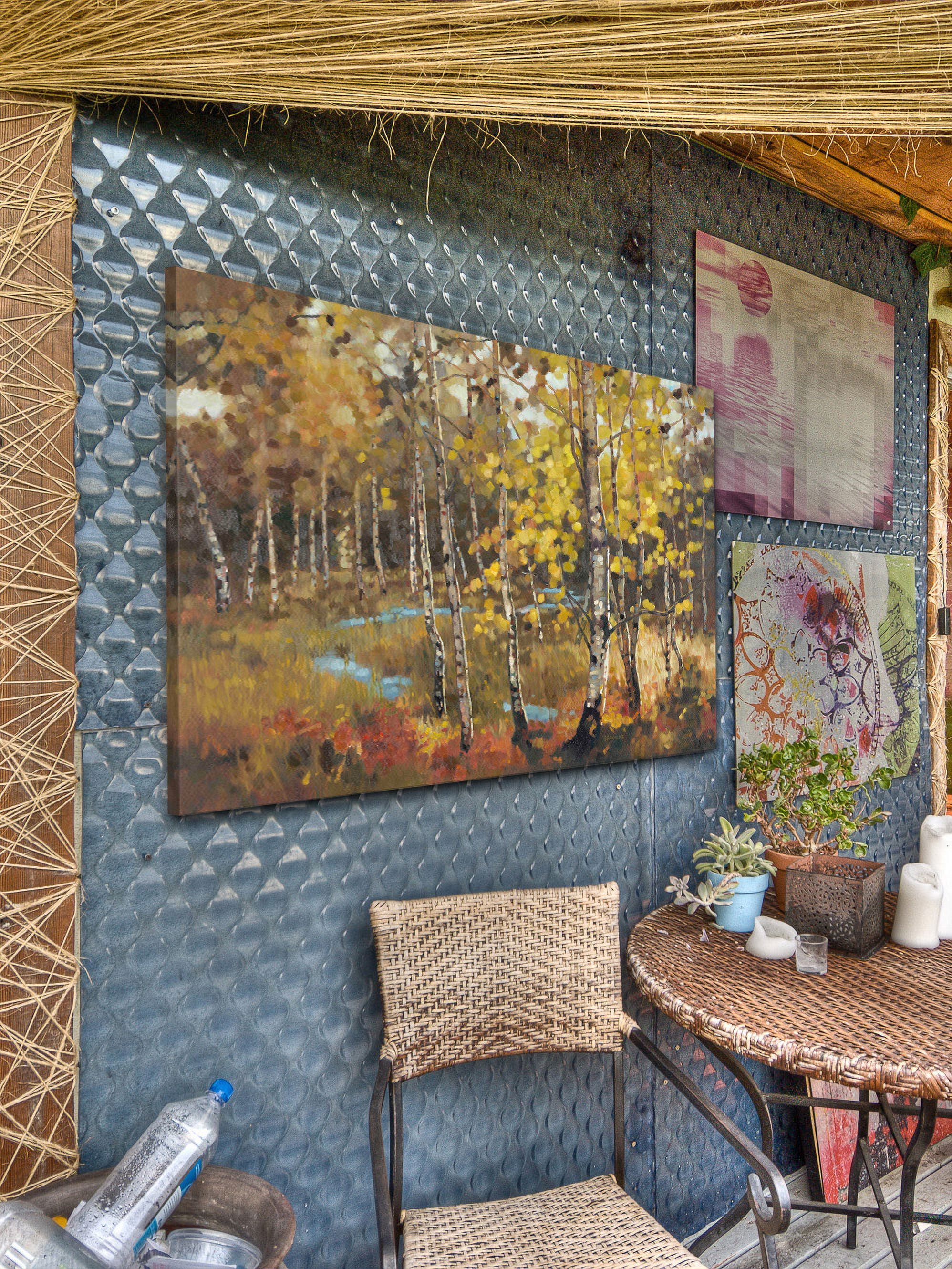 "October Landscape II" Painting Print on Wrapped Canvas