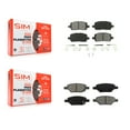 thumbnail image 1 of SIM Front Rear Semi-Metallic Brake Pads Kit for Car Pontiac G5 Pursuit KSM-100438, 1 of 8