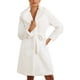 thumbnail image 1 of Abrigo largo de invierno INSPIRE CHIC para mujer, con cinturón, solapa, frente abierto, abrigo de piel sintética esponjosa, M blanco, 1 of 1