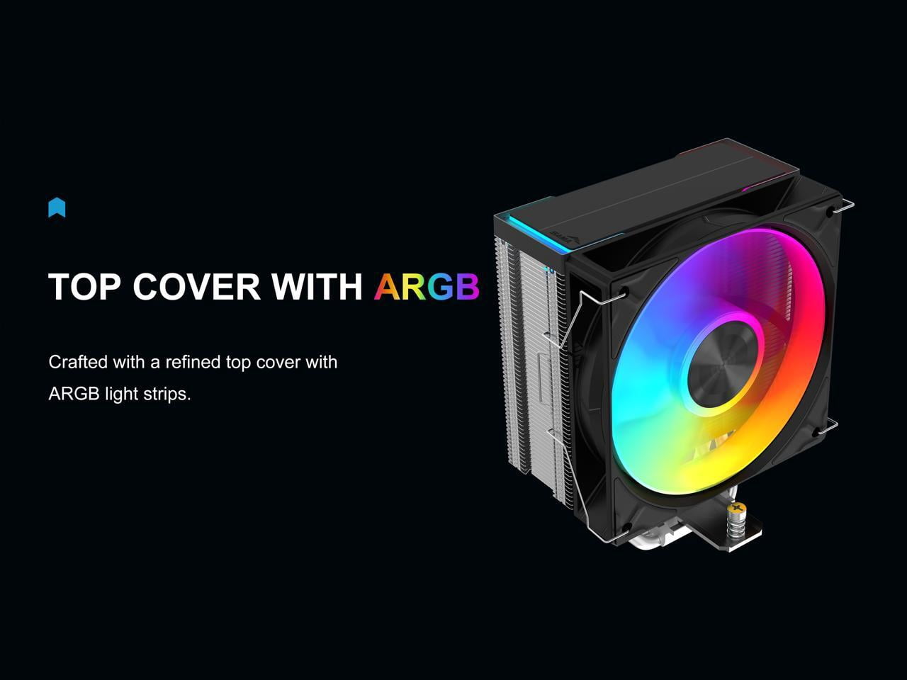 Sama A40L Single-Tower ARGB CPU Air Cooler 4 Heat Pipes120mm ARGB