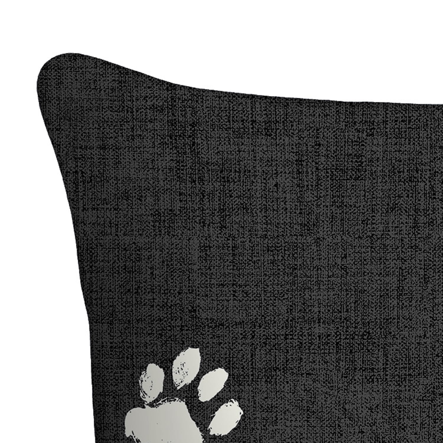 Mainstays 16" x 16" Love Lives Here Decorative Outdoor Throw Pillow, Black