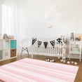 thumbnail image 3 of Area Rugs Indoor Non-Slip Rectangle Rug 2x3 Ft Pink Striped Rug Rubber Backing Floor Mats Non Shedding Home Decor Carpet for Entryway Living Room, 3 of 8