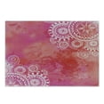 thumbnail image 1 of Mandala Cutting Board, Watercolor Paint Background Plain Hand Drawn Doodles Motifs Print, Decorative Tempered Glass Cutting and Serving Board, Small Size, Pink Coral White, by Ambesonne, 1 of 1