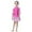 Hot Pink, variant on Full Coverage Long Sleeve Swimwear with Skirt for Girls Rash Guard Protective Swim Suit,Mermaid 3Pc Swimsuit Girls
