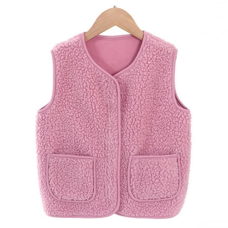 

Cathalem Twin Jackets for Couple Toddler Boys Girls Solid Winter Zippered Coat Jacket Vest Thicken Juniors Heavy Jacket Outerwear Pink 3-4 Years