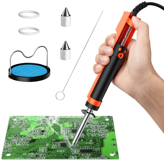 Cheyuez  30-Watt Soldering Iron Kit with Soldering Pump,Cleaning Needle,Soldering Suction Tip