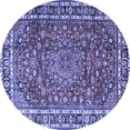 thumbnail image 1 of Ahgly Company Indoor Round Persian Blue Traditional Area Rugs, 7' Round, 1 of 4
