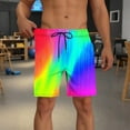 thumbnail image 4 of Men Swim Trunks with Compression Liner 7 Inch Inseam Board Shorts Bathing Suit with Pockets, 4 of 7