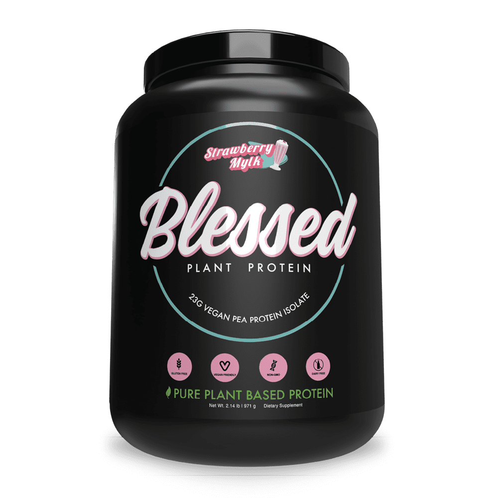 BLESSED Plant Based Protein Powder 23 Grams, All Natural Vegan Friendly Pea Protein Powder