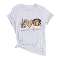 thumbnail image 2 of Pntutb - Camiseta de manga corta con estampado de moda para mujer, blusa informal, tops con estampado Pntutb Pntutb-4235, 2 of 3