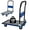 Blue, variant on NIGSQJB 330lbs Capacity Foldable Platform Hand Truck with 360° Swivel Wheels, Heavy-Duty Folding Flatbed Cart Push Hand Cart for Warehouse, Camping, Garden, Space Saving, Easy Storage, Blue