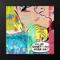 thumbnail image 2 of Chestier, Eric 12x12 Black Modern Framed Museum Art Print Titled - Be Quietâ€¦and Kiss Me!, 2 of 5