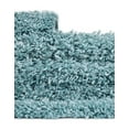 thumbnail image 6 of Unique Loom Davos Shag Collection Area Rug - Solid (3' 1" x 5' 3" Rectangle Aqua), 6 of 7