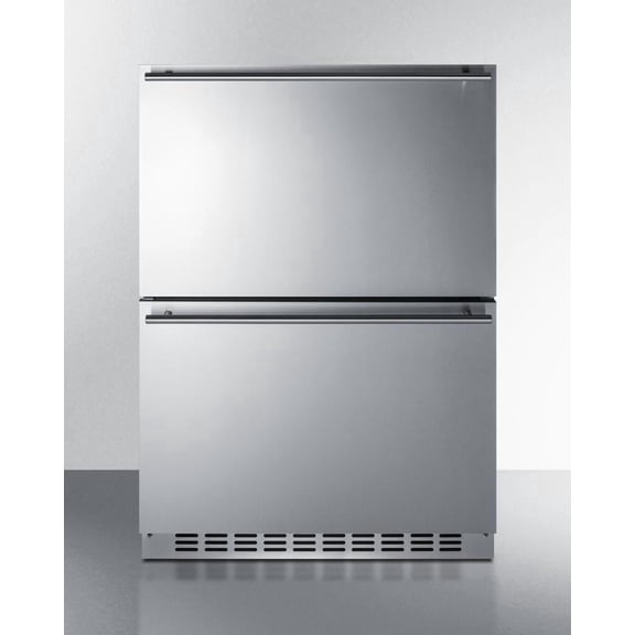 Summit Sprf34d 24 Inches Wide 3.9 Cu. Ft. Compact Refrigerator - Stainless Steel