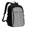 thumbnail image 1 of Fotbe Weave Geometric Mochila con Estampado y Puerto USB para Hombre y Mujer, Mochila Antirrobo, Mochila de Viaje, Mochila Escolar, Mochila Universitaria, 1 of 7