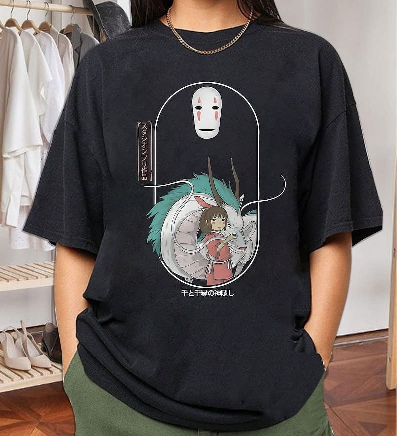 トップス Spirited Away anime tee a1e783a9-1086-4d71-ae96-