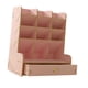 thumbnail image 4 of Organizador de bolígrafos de madera, organizador de escritorio, multifuncional, para oficina, con cajón. Rosa, 4 of 9