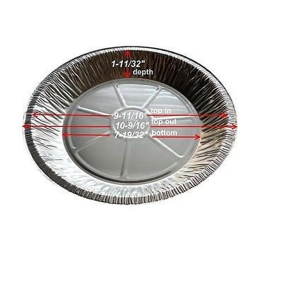 Handi-Foil 11" Aluminum Pie Pan Tin 1 11/32" Deep - Extra Deep Pie Plates (pack of 25)