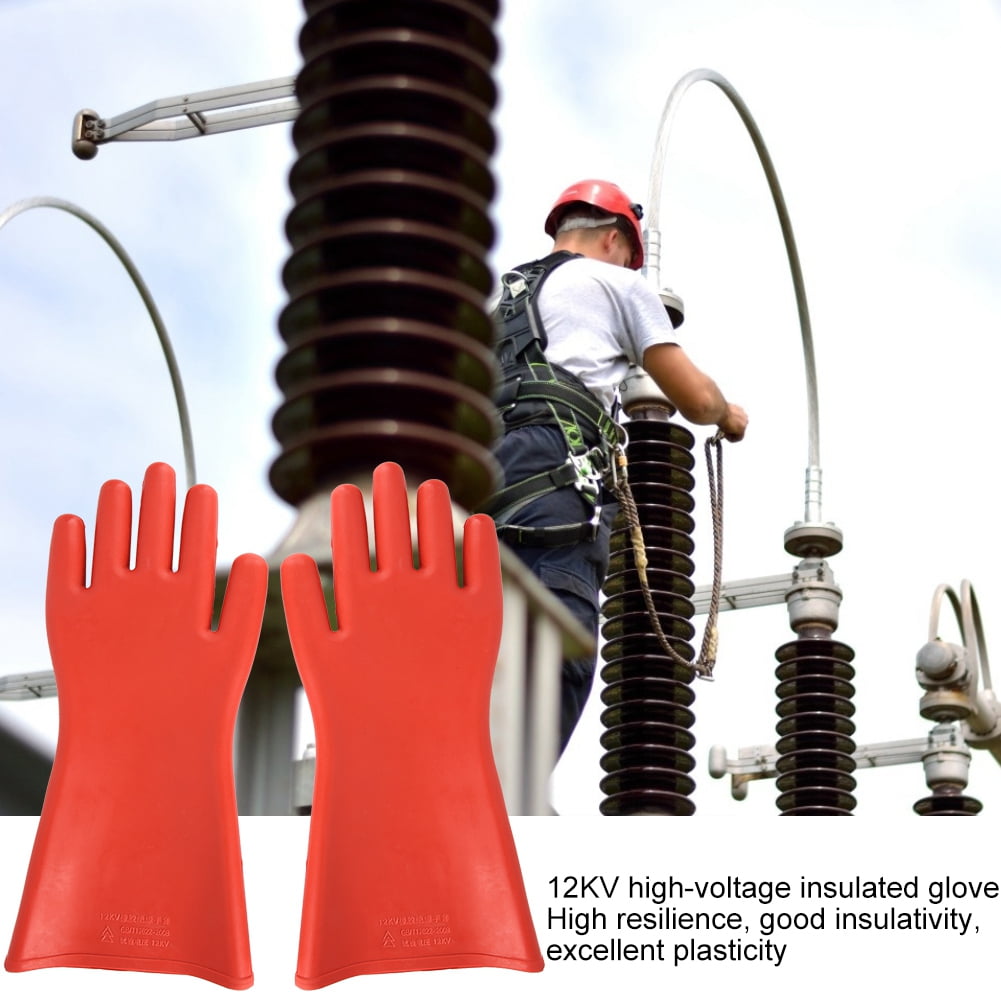 1 paire de gants en caoutchouc isolés électriques Gants de protection de  sécurité d'électricien