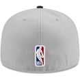 thumbnail image 4 of Men's New Era Gray/Black Brooklyn Nets Tip-Off Two-Tone 59FIFTY Fitted Hat, 4 of 6