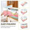 thumbnail image 4 of Foldable Fabric Storage Bin With Handle Collapsible Basket Box Storage With Lid Organizer Sky Green Grass & Flower Fields, 4 of 7