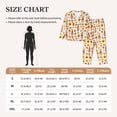 thumbnail image 4 of Lsque Gnomes Autumn Harvest Pattern Long Sleeve Pajama Set for Women - Soft 2-Piece Sleepwear and Loungewear Set with Pockets, Comfy Nightwear-Large, 4 of 7