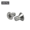 thumbnail image 3 of Unique Bargains 4-40x3/16' Tête Plate Machine Vis Phillips 304 Acier Inoxydable Polissage 200 Pack, 3 of 6