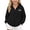 03-Black, variant on Atogsazn Kids Girls Full Zip Hoodies Childrens Casual Loose Fit Hooded Sweatshirt Fall Winter Tops Clothes Green 13-14 Years Fashion