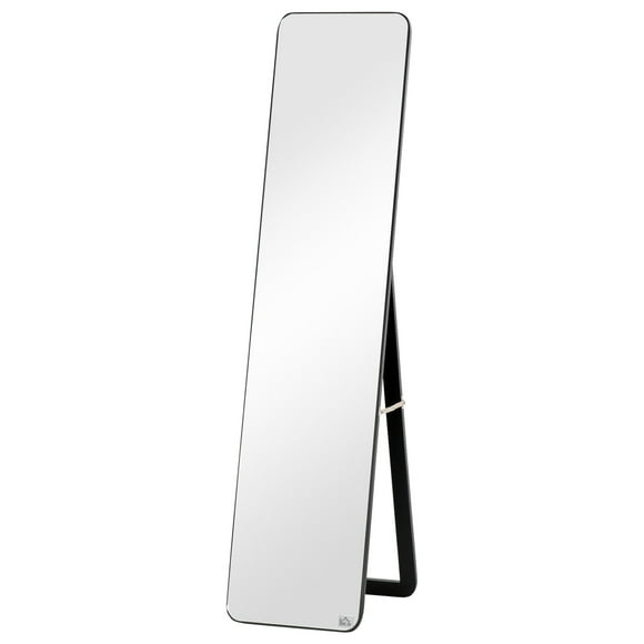 HOMCOM Full Length Mirror, Floor Standing or Wall-Mounted Long Mirror