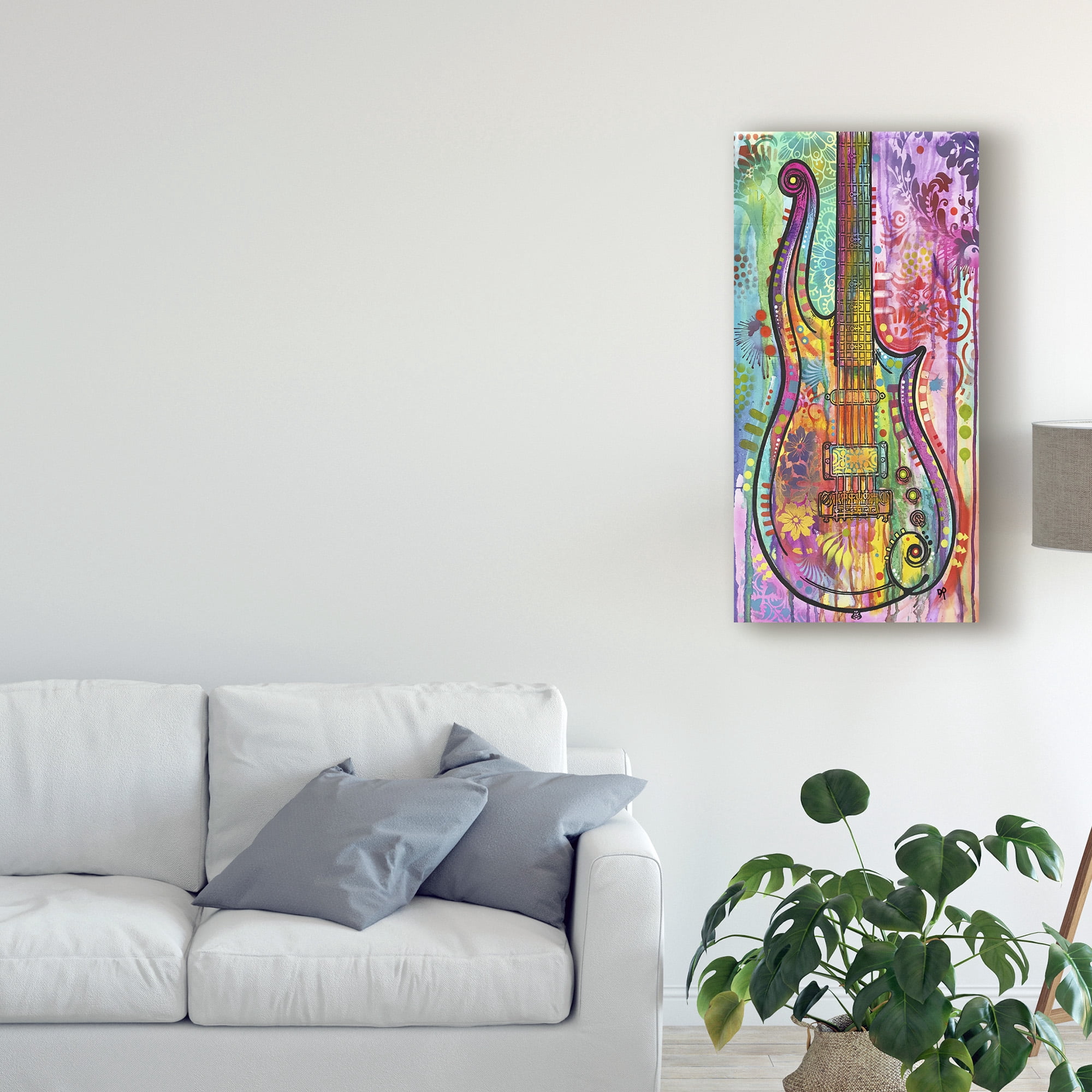 Trademark Fine Art 'Prince Cloud Guitar' Canvas Art by Dean Russo