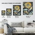thumbnail image 3 of Artery8 Mandala Pattern Sunflower Inverted Design Quirky Living Room Artwork Framed Wall Art Print A4, 3 of 5