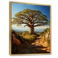 thumbnail image 2 of Designart "Baobab Tree Charm II" Floral & Botanical Floater Framed Wall Art Print, 2 of 7