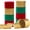 Red Green Gold, variant on Red-Green Gold Party-Decorations Christmas Streamers - 9 Rolls New Years, Winter Decor Crepe Tissue Paper Streamer Wedding Birthday Baby Bridal Shower Garland