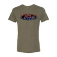 thumbnail image 2 of Red Blue and Black Ford Logo | Mens Cars and Trucks Premium Tri Blend T-Shirt, Military Green, Small, 2 of 3
