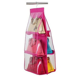 Buy ZOBER Hanging Purse Organizer for Closet Clear Handbag Organizer for  Purses, Handbags Etc. 8 Easy Access Clear Vinyl Pockets with 360 Degree  Swivel Hook, Black, 48? L x 13.8? W Online at desertcartINDIA