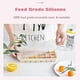thumbnail image 4 of Silicone ice cube tray with removable lid Easy to remove flexible ice cube molds or cocktails, freezer, (1, Off-white), 4 of 4
