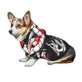 thumbnail image 7 of Honeii Fierce Red Viper Graphic Art Print Small Dog Hoodies Pet Hooded Sweatshirts Fall Winter Puppy Cat Sweaters Warm Clothes for Small Dogs Outfits Costume-X-Large, 7 of 7