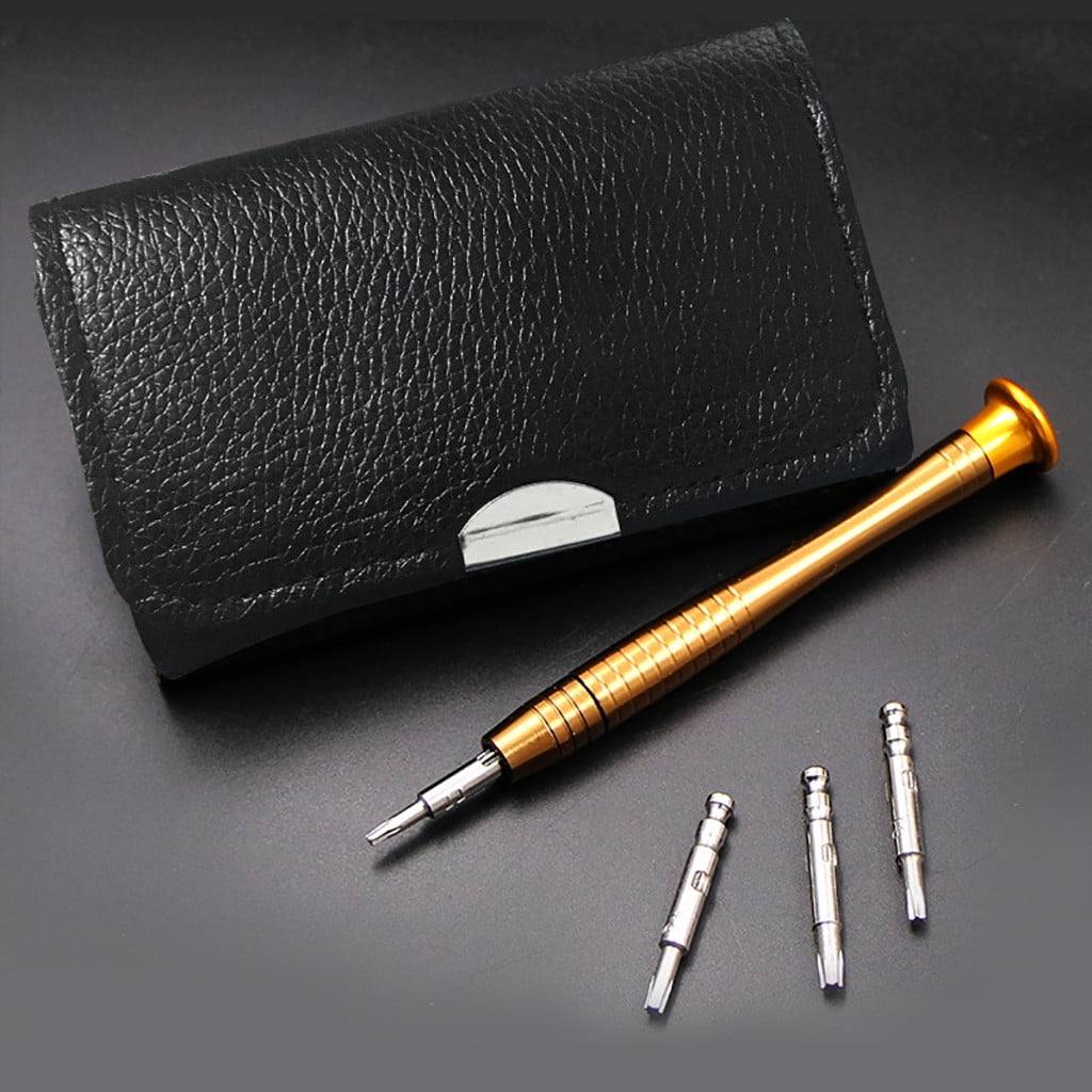Cadorn 25 - in - 1 Multi - functional Leather Case Manual Screwdriver Set - Non - Magnetic Clamping Bits