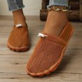 thumbnail image 2 of EKVAHL Women's Orthopedic Barefoot Sneakers, Slip‑On Wide Width Walking Shoes, Flexible Beach Home Casual Tennis Shoes Brown, 2 of 4