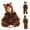 Brown, variant on CYRBOKO Baby Boys Girls Fleece Pajamas One-pieces, Casual Long Sleeve Thermal Zip Up Unisex One-Piece Bodysuits Brown Size 25-30 Months