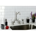 thumbnail image 4 of Kingston Brass KS7758PXBS English Country Two-Handle 3-Hole Deck Mount Bridge Kitchen Faucet with Brass Side Sprayer in Brushed Nickel, 4 of 7