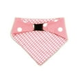 thumbnail image 3 of Baby Pink Houndstooth Reversible Dog Bandana by Uptown Pups, 3 of 8