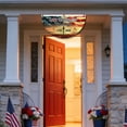 thumbnail image 3 of 250 Year American Anniversary Flag,USA Fan Flag,23.6"x47.2" Patriotic Half Fan Banner Bunting Flags 4th of July Decorations American Flag Banners for Wall,Front Door,Porch,Fence Decor, 3 of 8