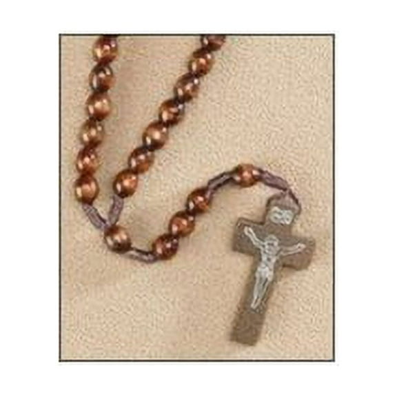 Ddi Dark Brown Corded Rosary