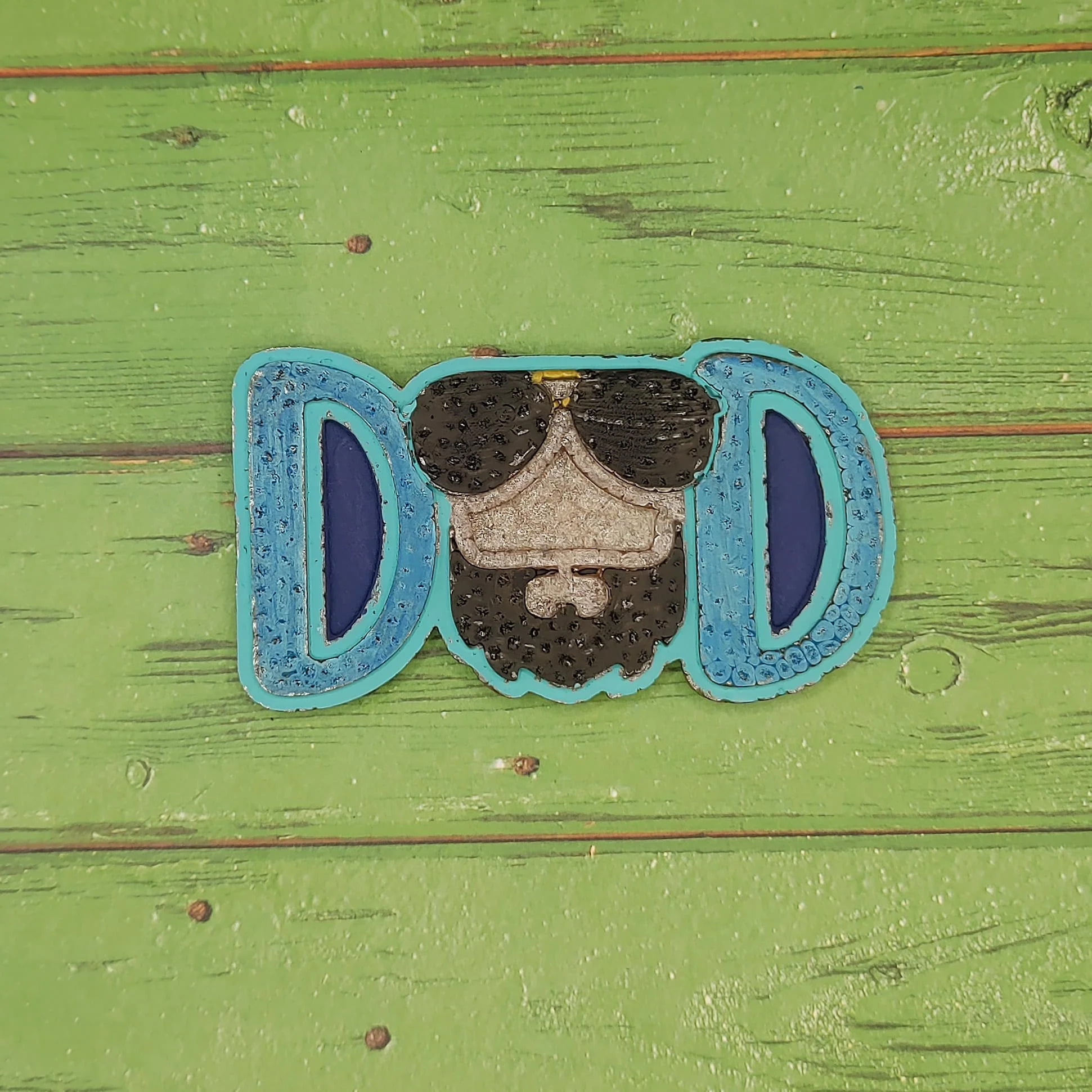Dad with Beard & Sunglasses Silicone Freshie Mold