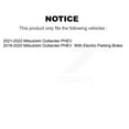 thumbnail image 2 of CMX Front Rear Ceramic Brake Pads Kit for Car Mitsubishi Outlander PHEV KCX-100553, 2 of 9