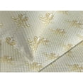 thumbnail image 3 of Ambesonne Art Deco Quilted Coverlet 2 Pcs, Abstract Pattern Floral, Twin Size, Eggshell and Dark Mustard, 3 of 4