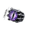 thumbnail image 3 of Jewelry VerPetridure Stainless Steel Devil Skull Ring Personality Design Retro Eye Ring Men Women, 3 of 4